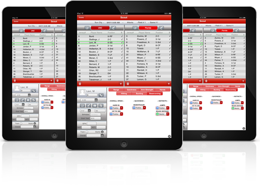 Baseball Scout iPad Screen Shots