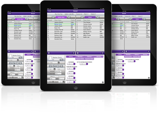 Volleyball Scout iPad Screen Shots
