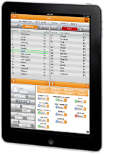 iPad with Basketball Scout screen