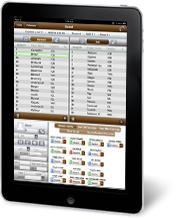 iPad with Football Scout screen